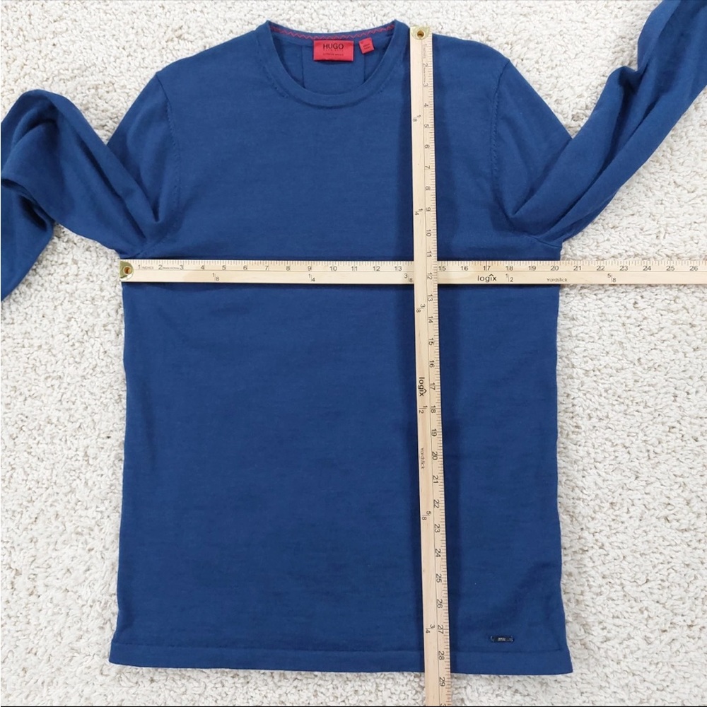 Hugo Boss Merino Blue Sweater View 4